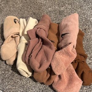 Nike dri fit Assorted Neutral Tone Socks